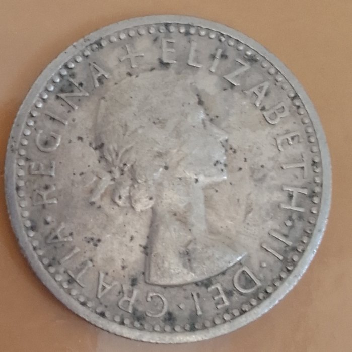  6 PENCE CIRCULATED COIN ..ELIZABETH..1959   