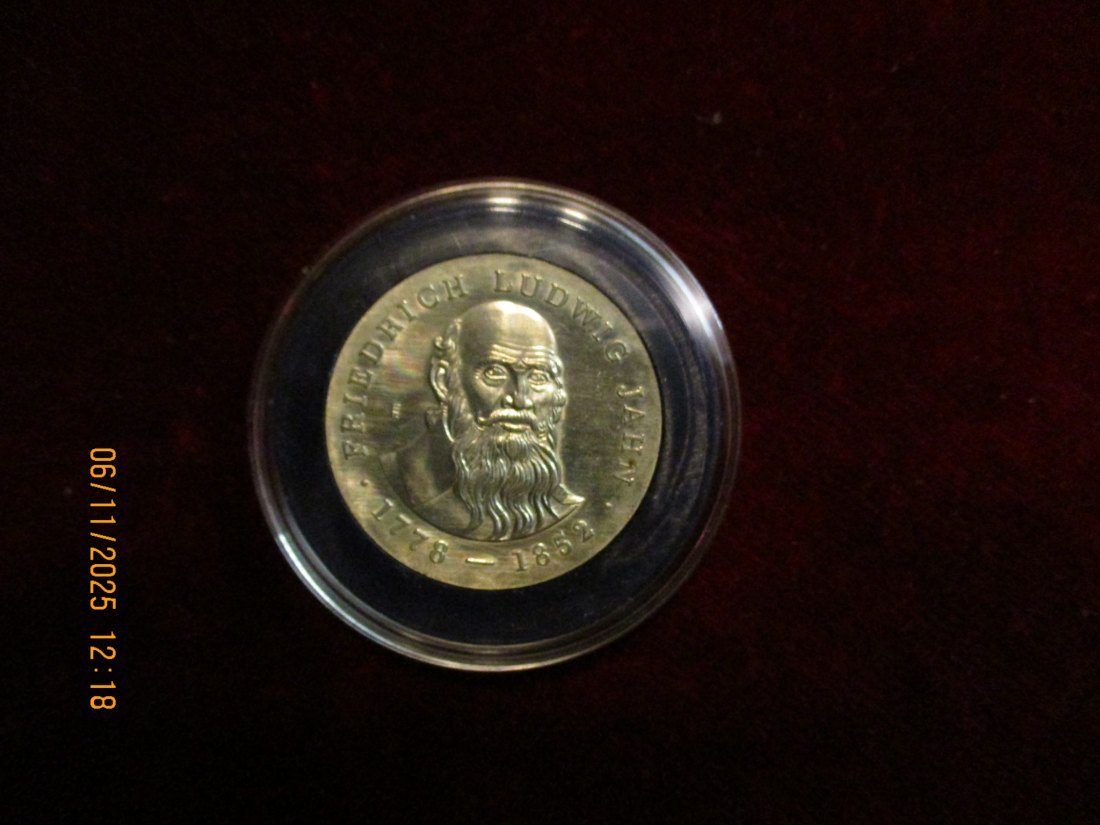  5 Mark DDR 1977 F.L. Jahn Metall: (K-N-Zk) Gewicht: 12,2 Gramm   