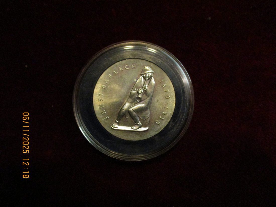  5 Mark DDR 1988 Ernst Berlach Metall: (K-N-Zk) Gewicht: 12,2 Gramm   