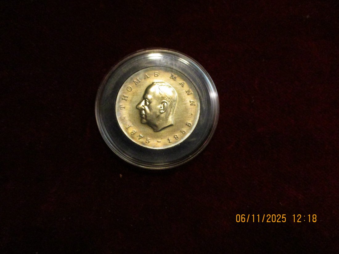  5 Mark DDR 1975 T. Mann Metall: (K-N-Zk) Gewicht: 12,2 Gramm   