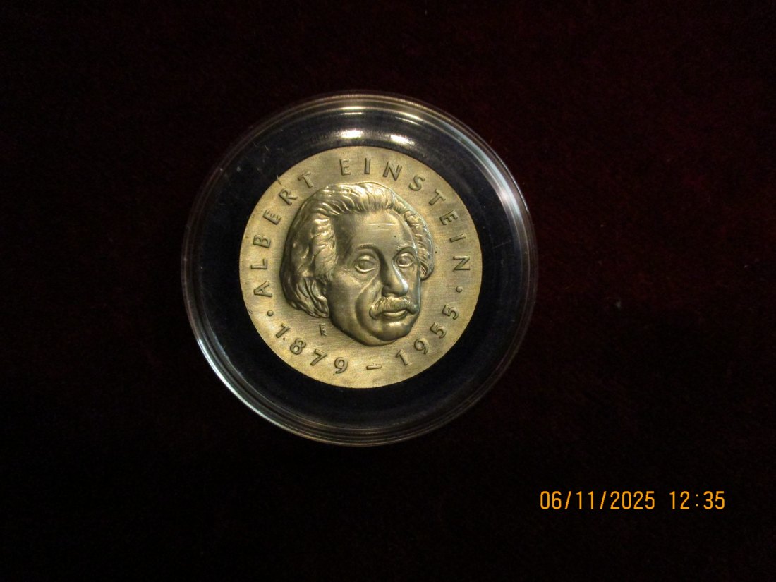  5 Mark DDR 1979 Albert Einstein Metall: (K-N-Zk) Gewicht: 12,2 Gramm   