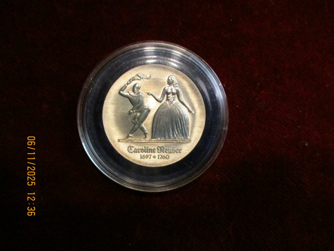  5 Mark DDR 1985 Caroline Neuber Metall: (K-N-Zk) Gewicht: 12,2 Gramm   