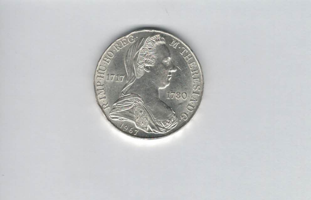  25 Schilling 1967 Maria Theresia silber 10,4g fein Österreich 2. Rep Spittalgold9800 (4588/13)   