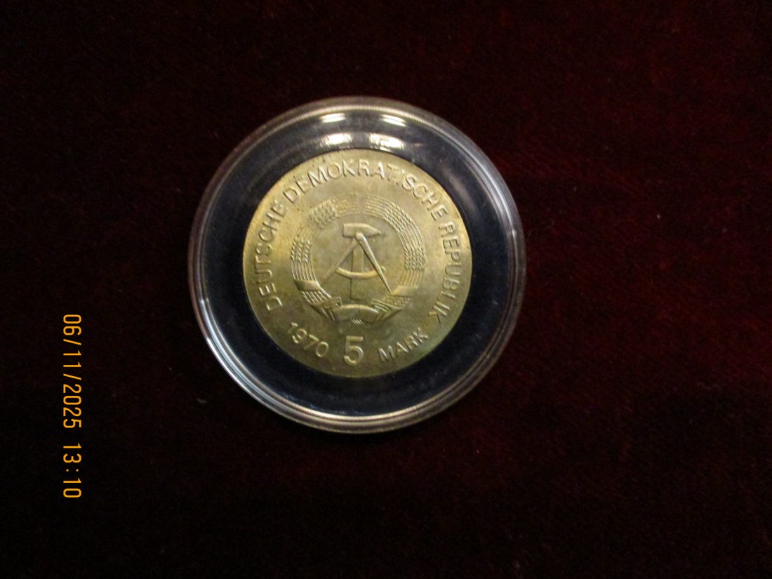  5 Mark DDR 1970 Conrad Röntgen Metall: (K-N-Zk) Gewicht: 12,2 Gramm   