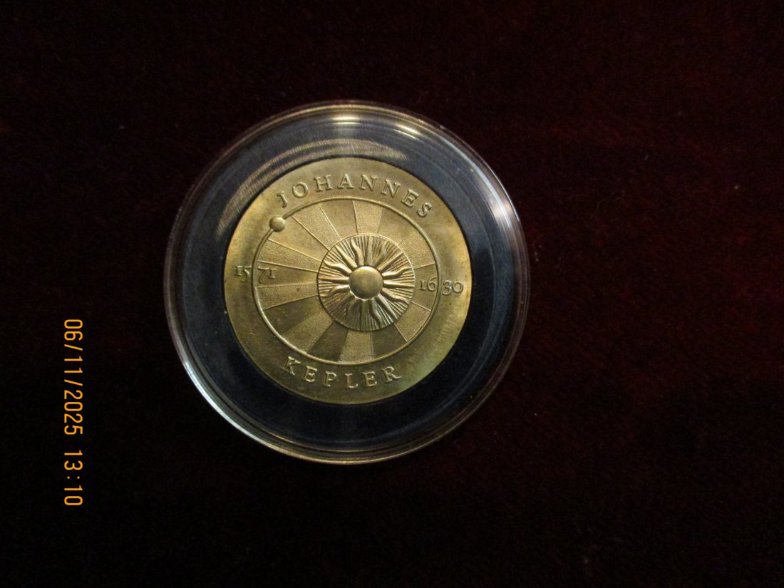  5 Mark DDR 1971 J. Kepler Metall: (K-N-Zk) Gewicht: 12,2 Gramm   