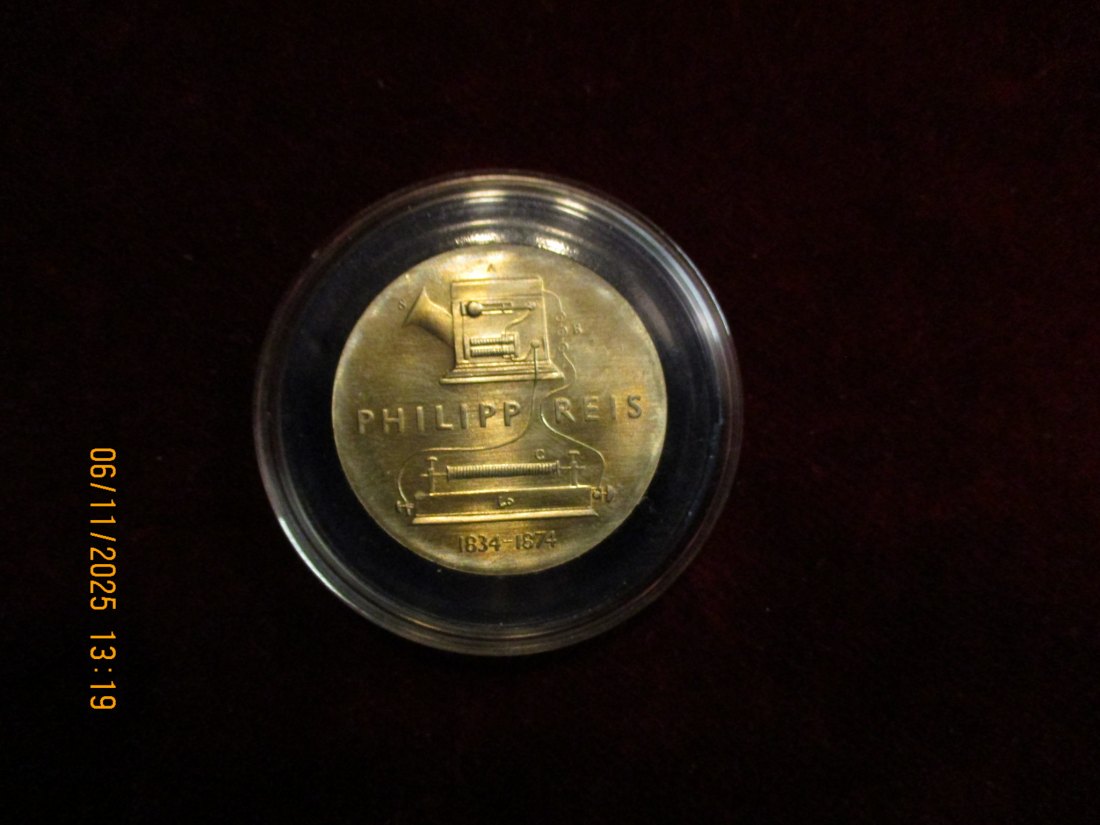  5 Mark DDR 1974 Philipp Reis Metall: (K-N-Zk) Gewicht: 12,2 Gramm   