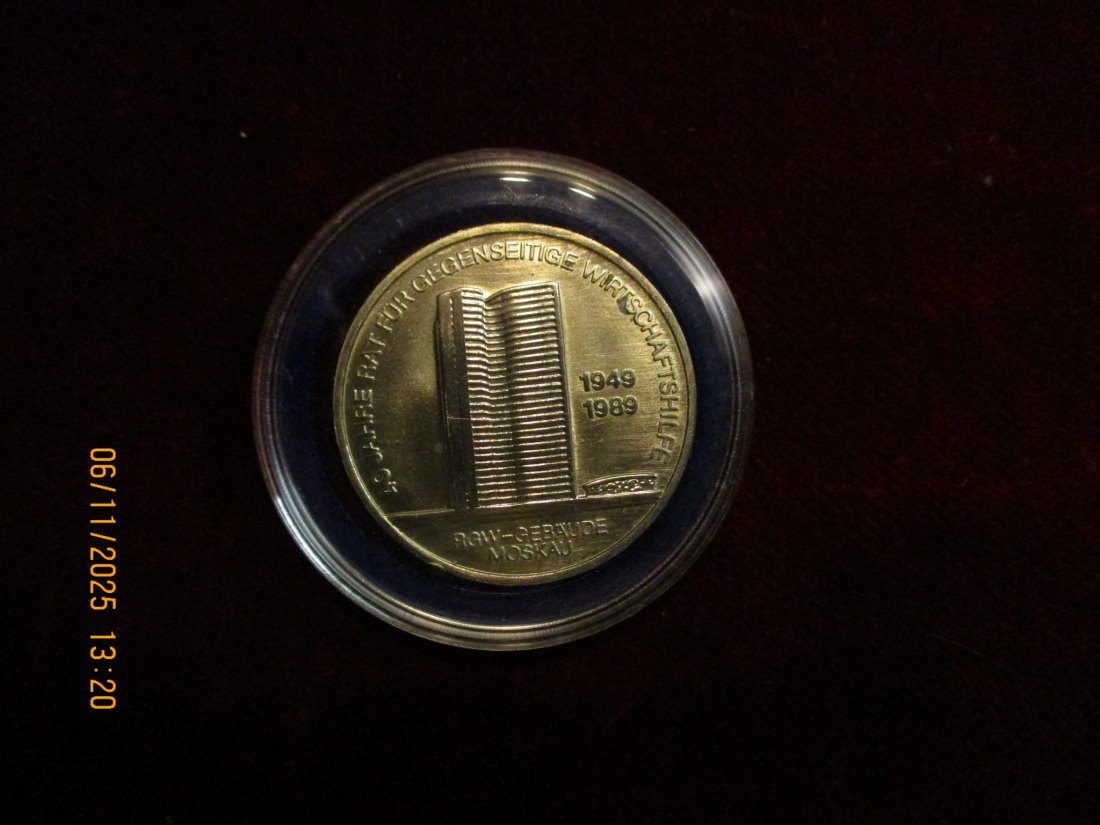  10 Mark DDR 1989 RGW Moskau Metall: (K-N-Zk) Gewicht: 12,2 Gramm   
