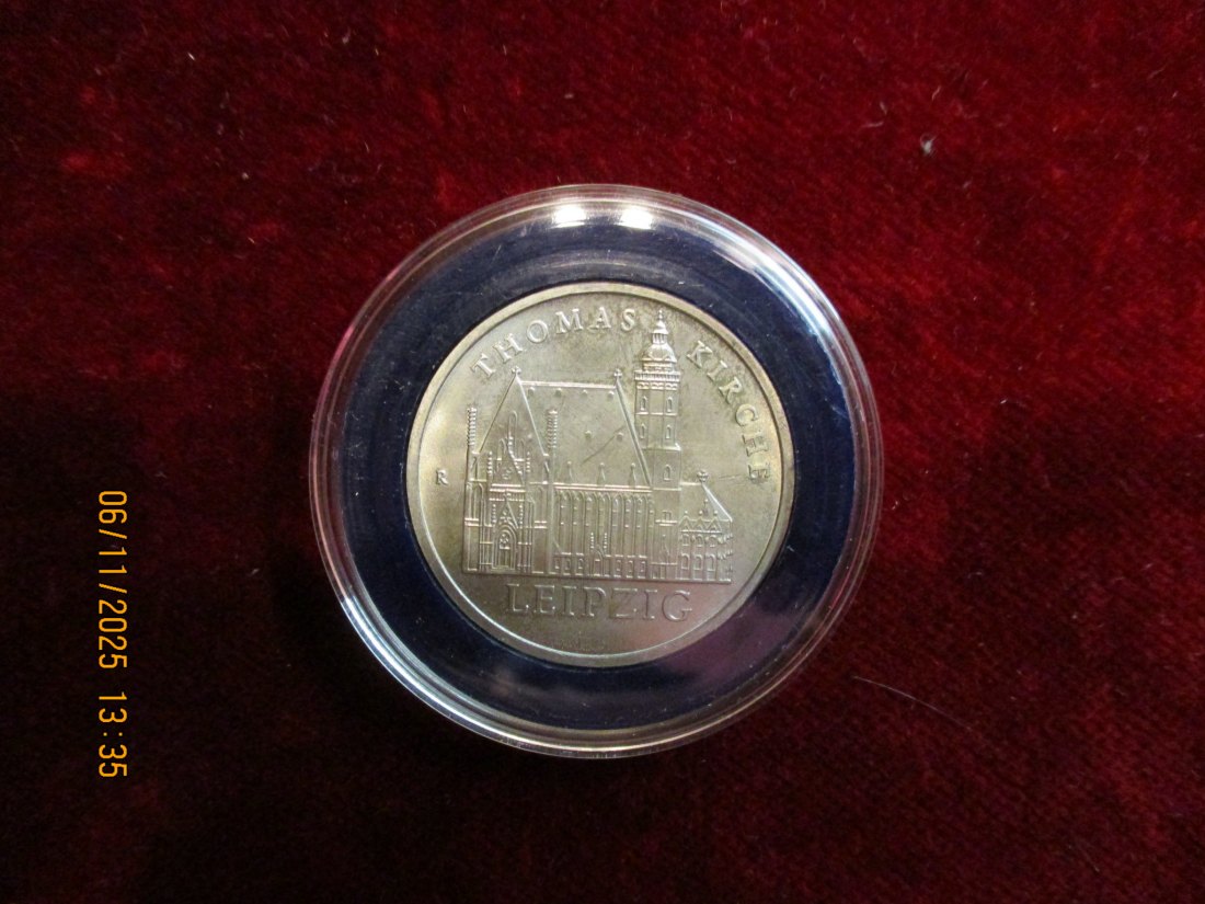  5 Mark DDR 1984 Thomas Kirche Metall: (K-N-Zk) Gewicht: 9,6 Gramm   