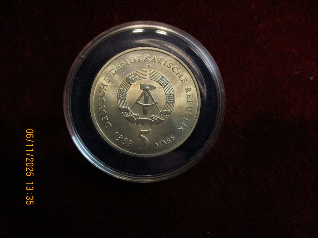  5 Mark DDR 1989 Katharinenkirche Zwickau Metall: (K-N-Zk) Gewicht: 9,6 Gramm   