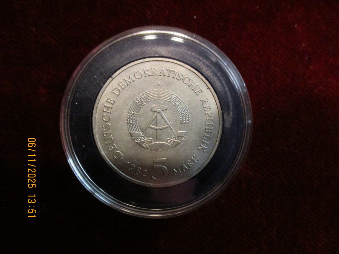  5 Mark DDR 1982 Wartburg Metall: (K-N-Zk) Gewicht: 9,6 Gramm   