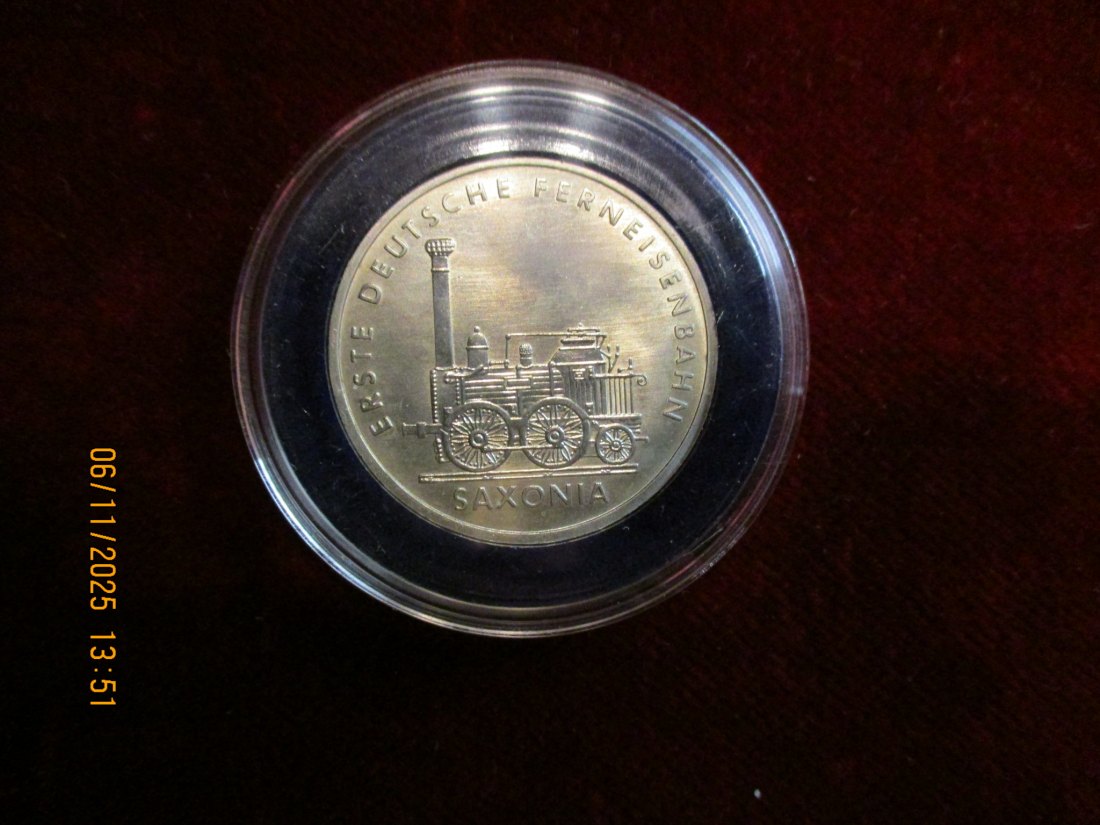  5 Mark DDR 1988 Saxonia Metall: (K-N-Zk) Gewicht: 9,6 Gramm   