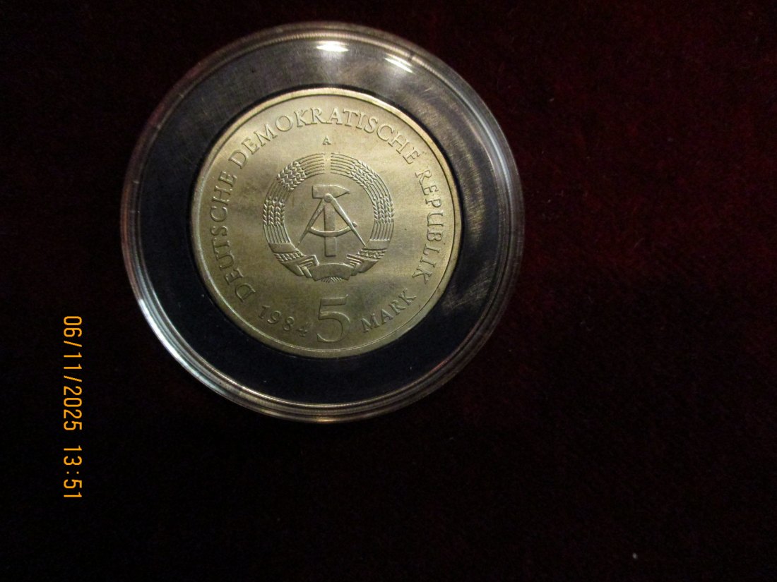  5 Mark DDR 1984 Altes Rathaus Leipzig Metall: (K-N-Zk) Gewicht: 9,6 Gramm   