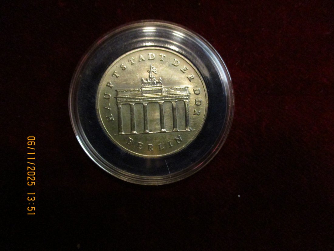  5 Mark DDR 1987 Berlin Metall: (K-N-Zk) Gewicht: 9,6 Gramm   