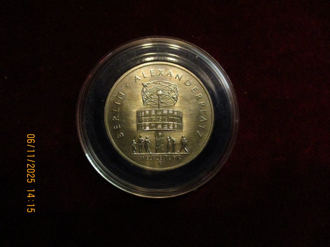  5 Mark DDR 1987 Alexanderplatz Berlin Metall: (K-N-Zk) Gewicht: 9,6 Gramm   