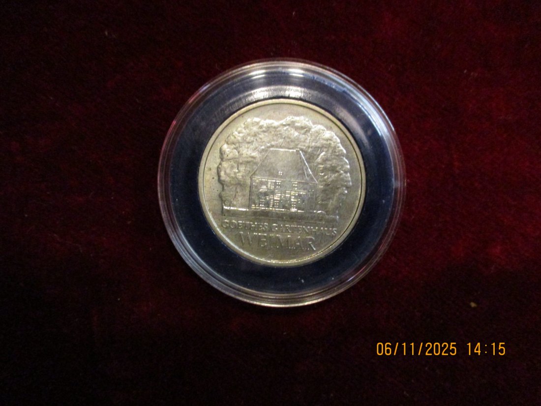  5 Mark DDR 1982 Weimar Metall: (K-N-Zk) Gewicht: 9,6 Gramm   