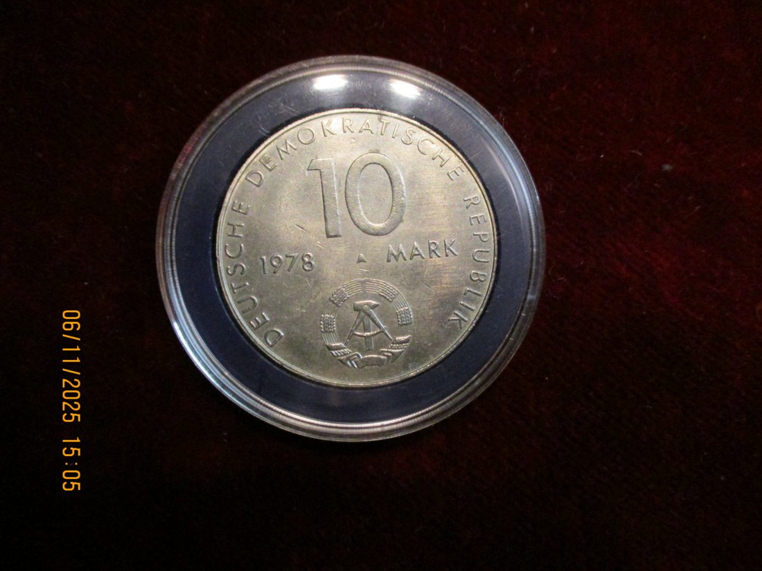  10 Mark DDR 1976 Weltraumflug Metall: (K-N-Zk) Gewicht: 12 Gramm   
