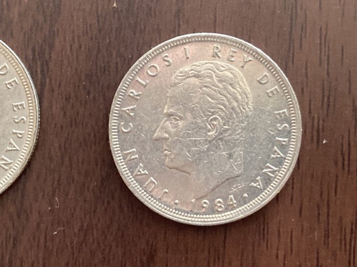  Münze Münzen Umlaufmünze Spanien 5 Pesetas 1984   