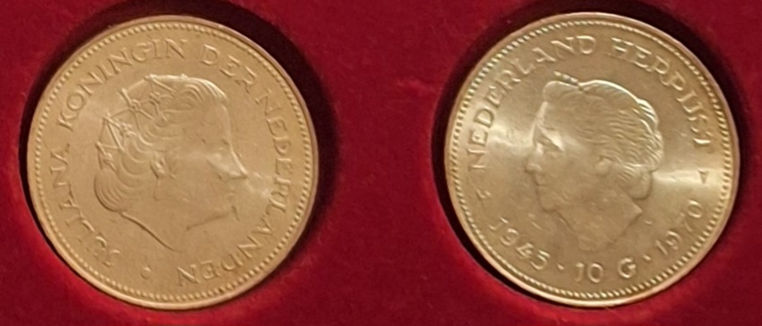  Niederlande, 10 Gulden, 1970 Juliana Königin der Niederlande 25g 720er Silber fein=18g   
