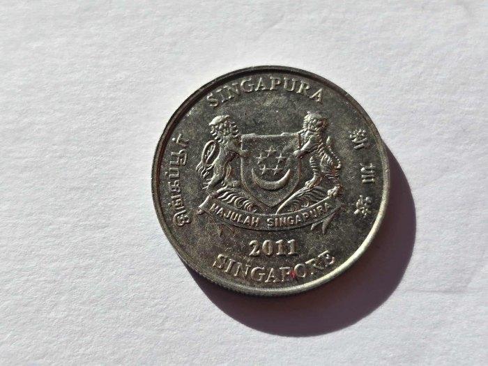  Singapur 20 Cents 2011 VZ   