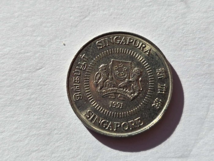  Singapur 10 Cents 1991 VZ   