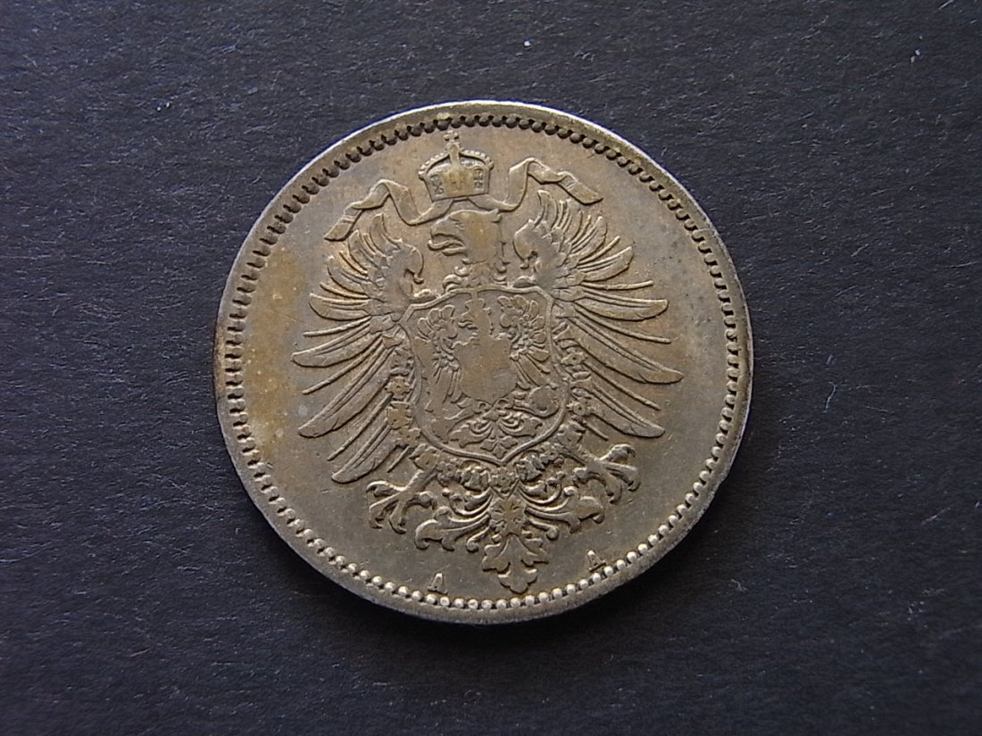  Deutsches Reich 1 Mark 1877 A ss Silber   
