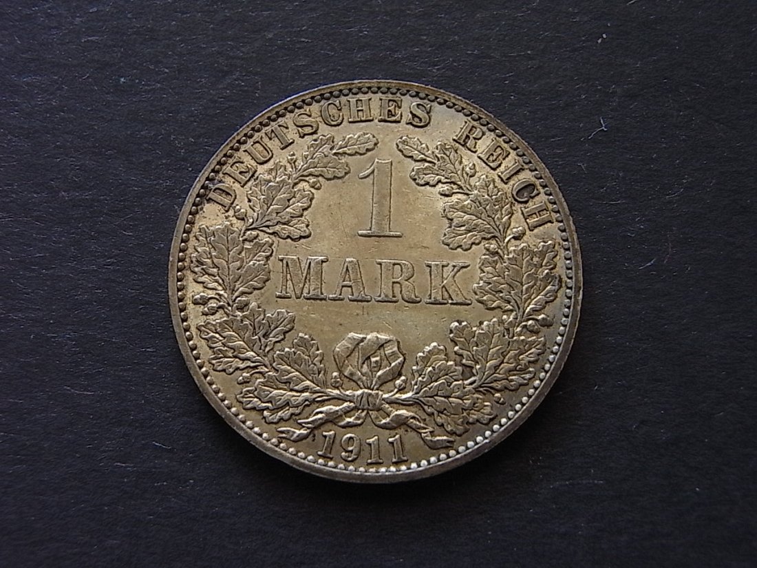  Deutsches Reich 1 Mark 1911 A vzgl Silber   