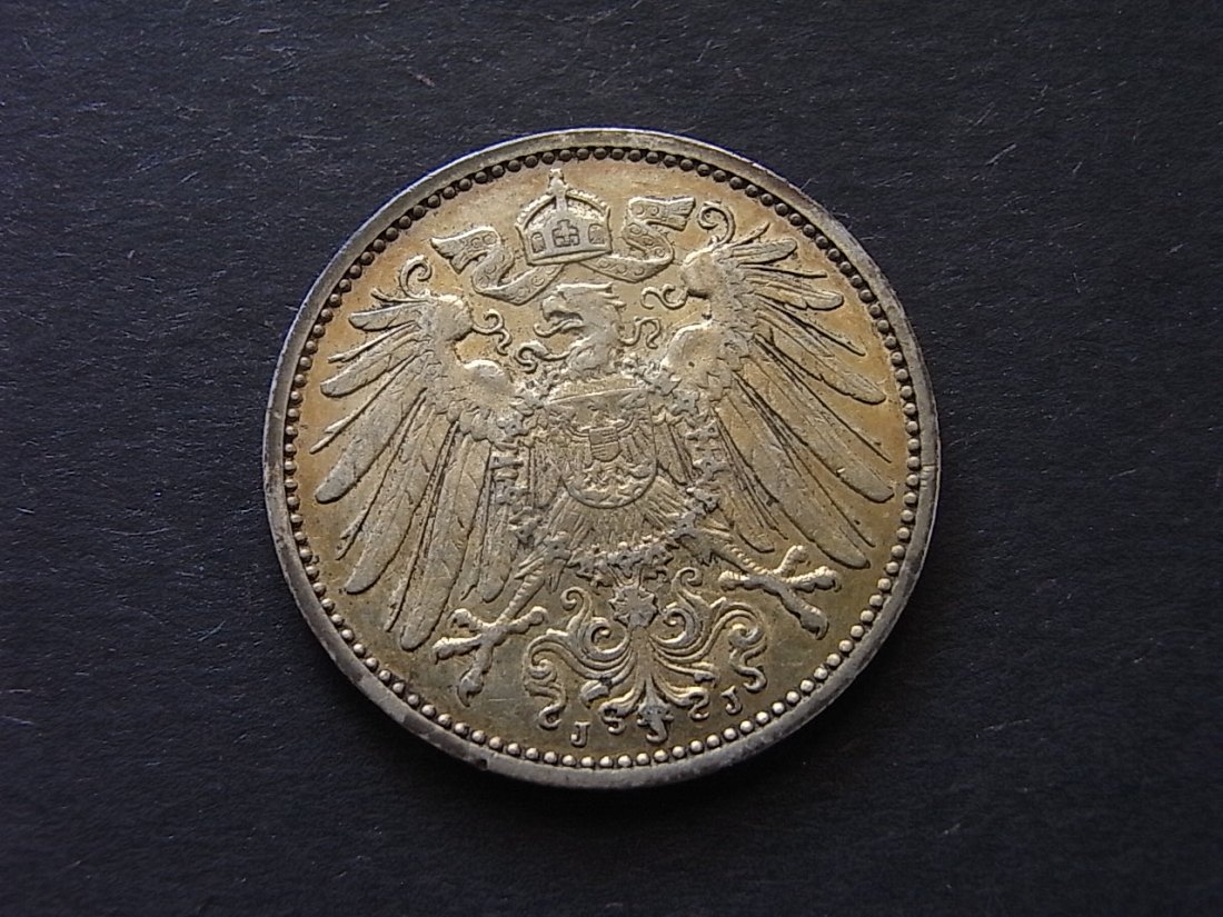  Deutsches Reich 1 Mark 1911 J vzgl Silber   