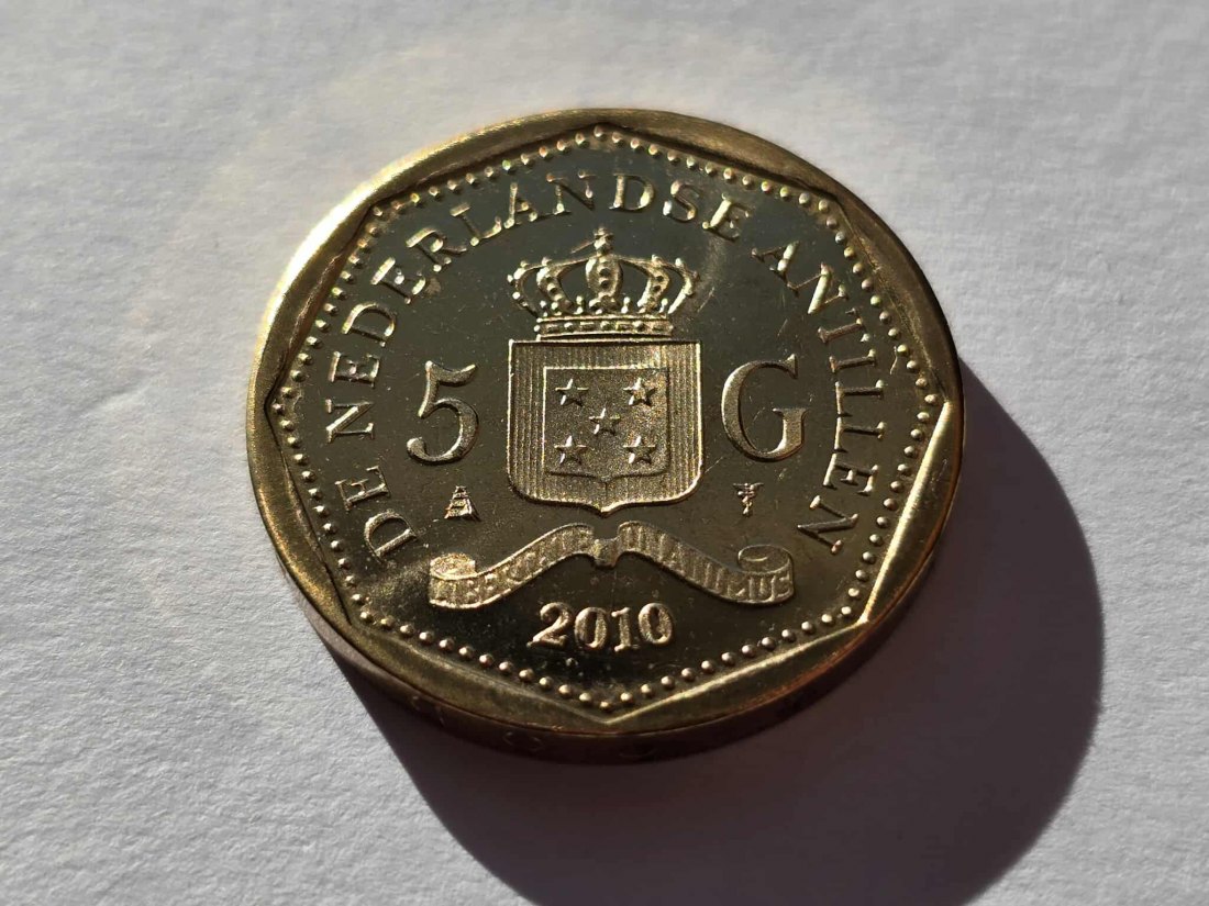  Nied. Antillen 5 Gulden 2010 STG   