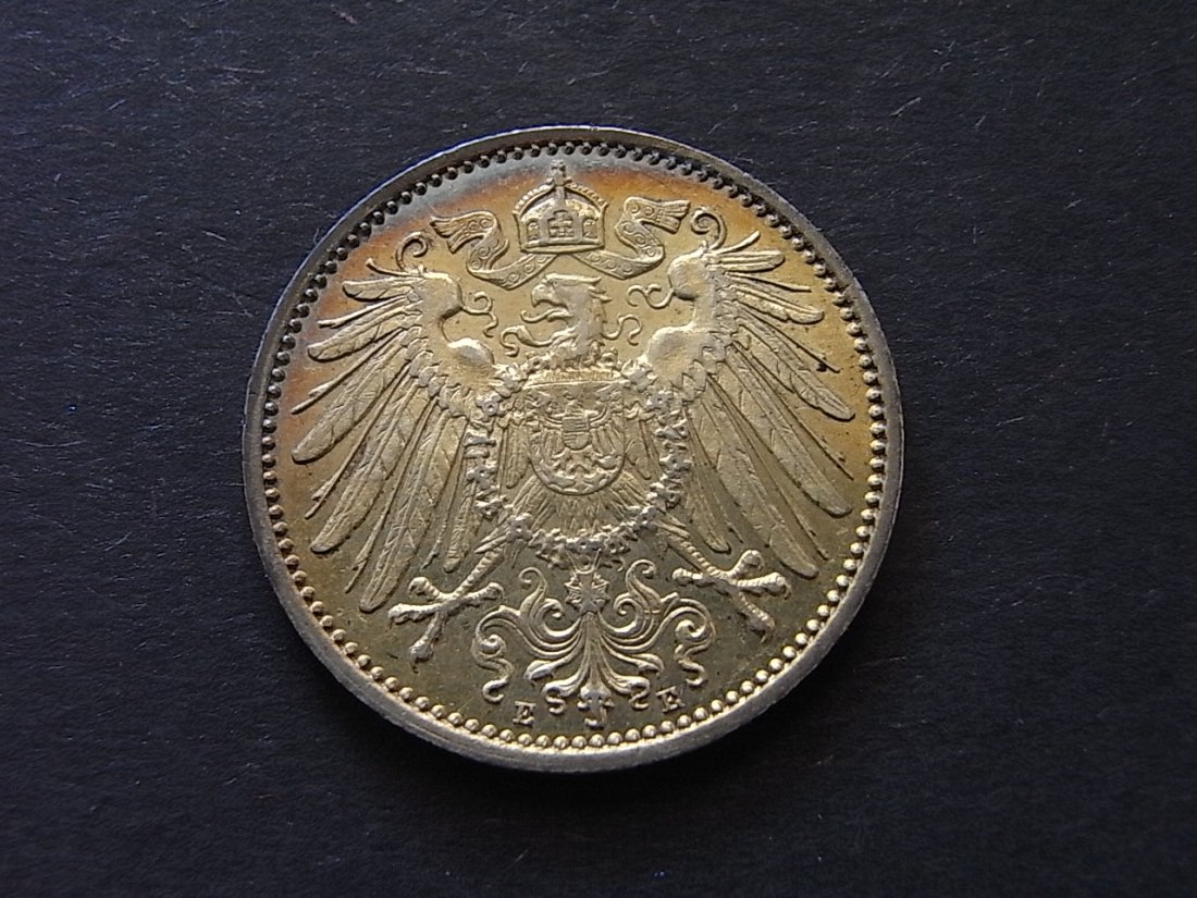  Deutsches Reich 1 Mark 1911 E stgl Silber   