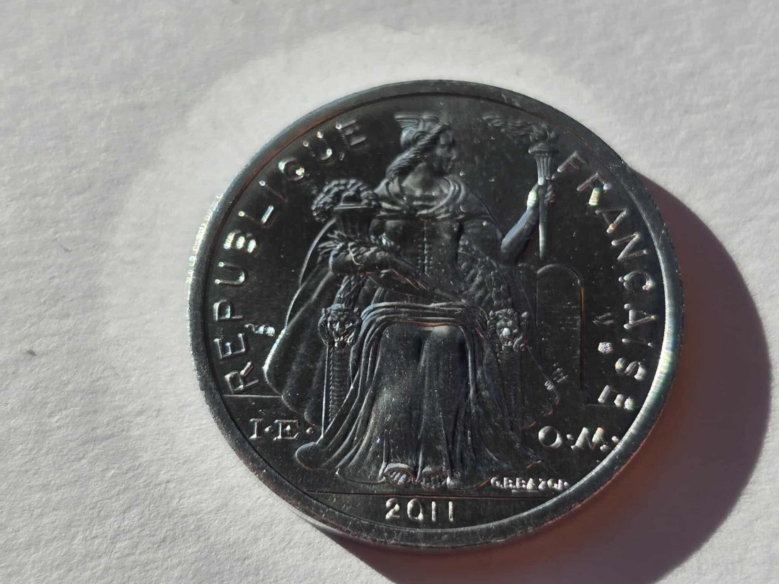  Franz. Neukaledonien 2 Franken 2011 STG   