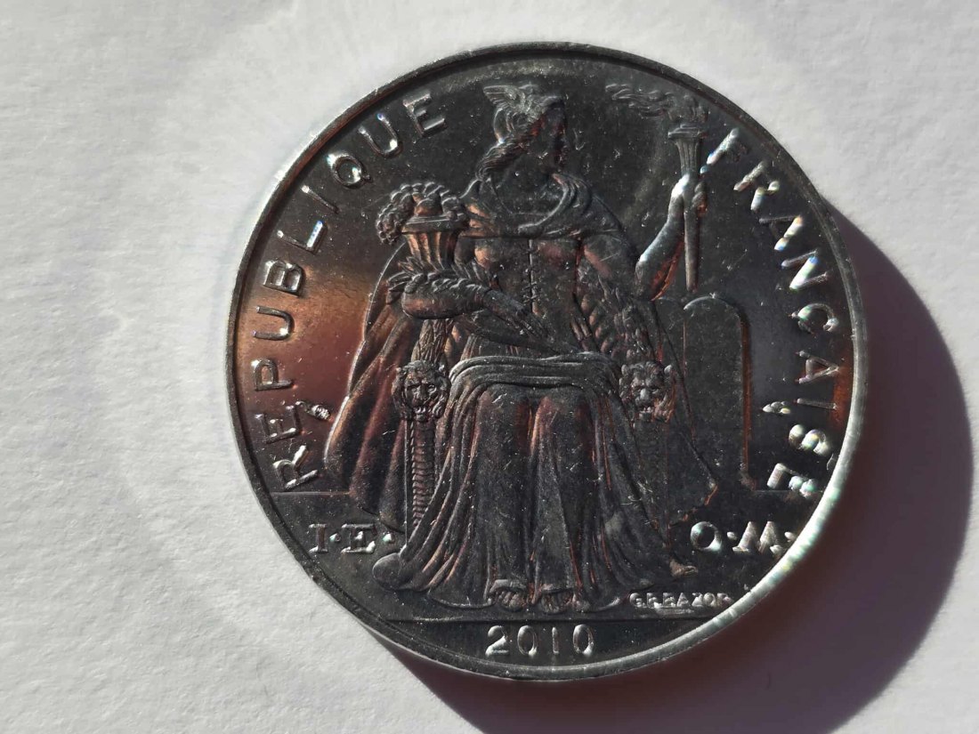  Franz. Neukaledonien 5 Franken 2010 STG   