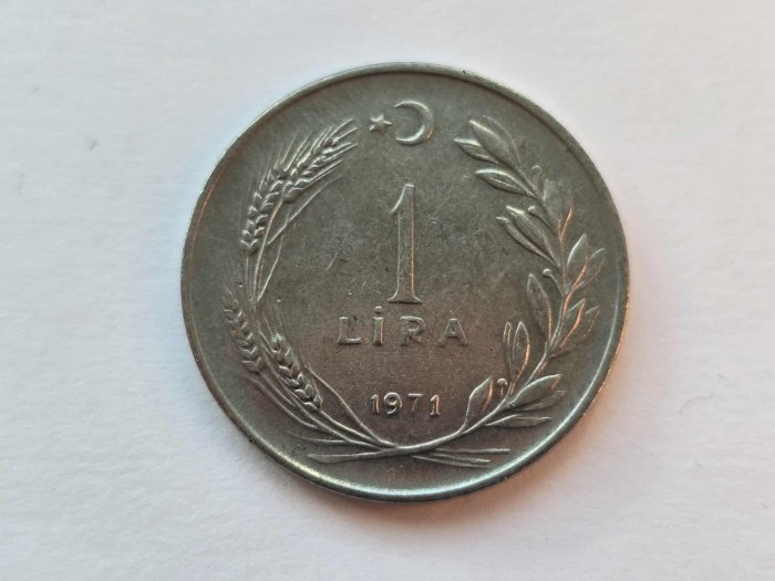  Türkei 1 Lira 1971 Umlauf   