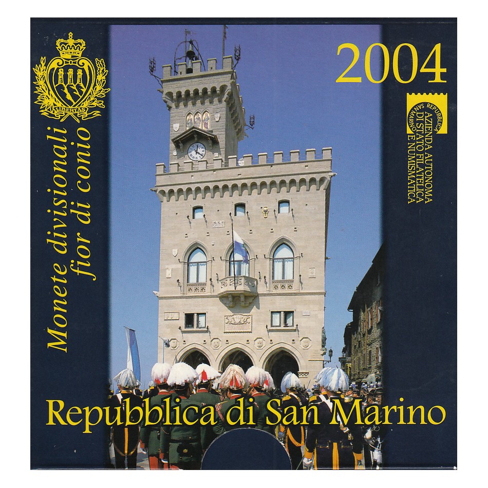  Offiz. KMS San Marino *Bartolomeo Borghesi* 2004 mit 5€-Silbermünze nur 70.000St!   
