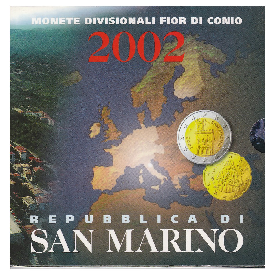  Offiz. KMS San Marino *Euroeinführung* 2002   