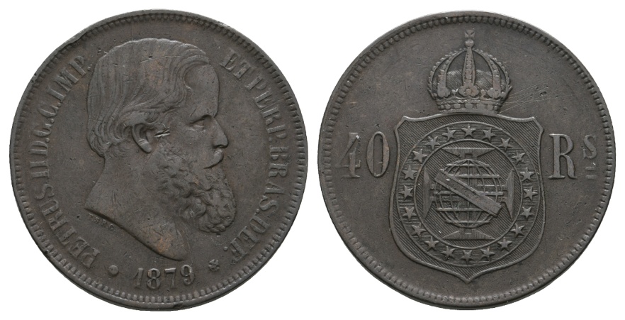  Ausland; Brasilien; 40 Reis 1879   
