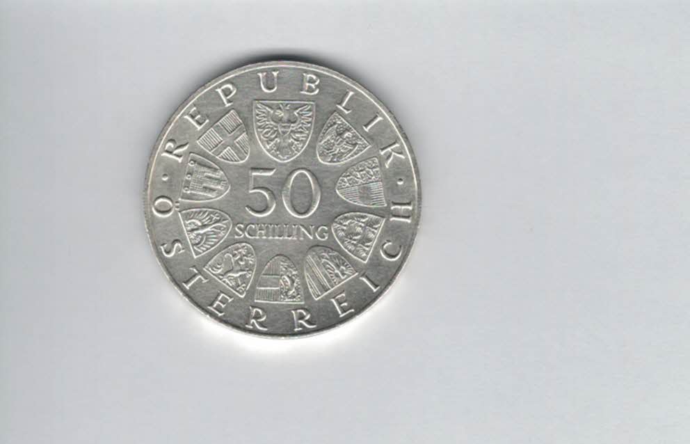  50 Schilling 1967 100 Jahre Donauwalzer silber 18g fein Österreich Spittalgold9800 (4584/6)   