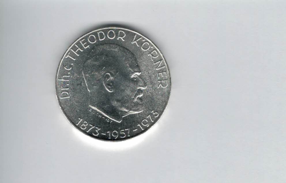  50 Schilling 1973 Theodor Körner 2. Republik Ag 18g fein Österreich Spittalgold9800 (4584/15)   