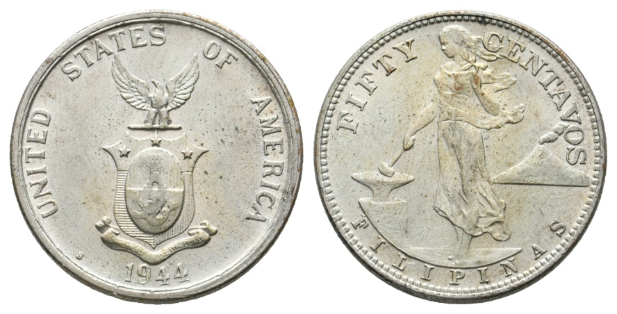  Ausland; Phillipinen; 50 Centavos 1944   