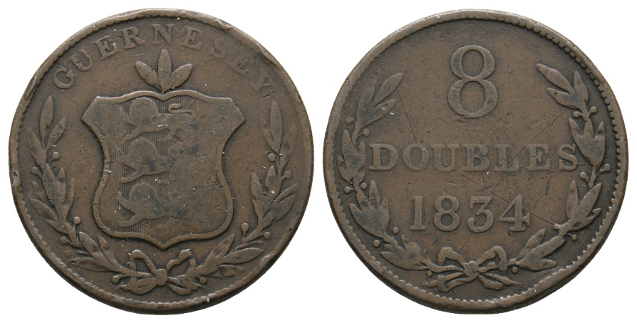  Ausland; Guernesey; 8 Doubles 1834   