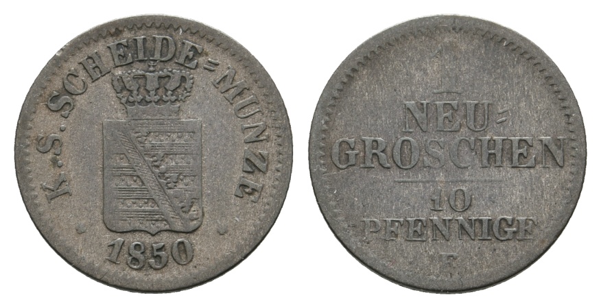  Altdeutschland; Kleinmünze 1850   