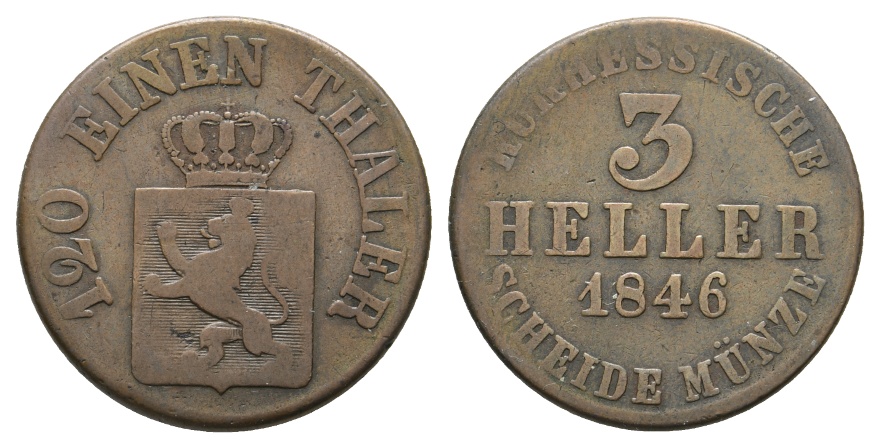  Altdeutschland; Kleinmünze 1846   