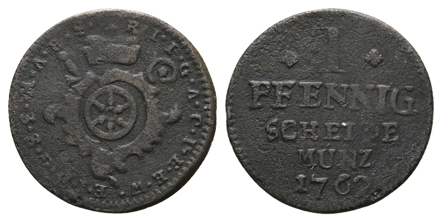  Altdeutschland; Kleinmünze 1762   