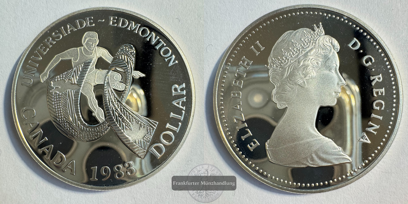  Kanada 1 Dollar (World University Games) 1983 FM-Frankfurt KM#138 Feinsilber:   