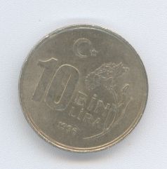  - Türkei 10000 Lira 1996 -   