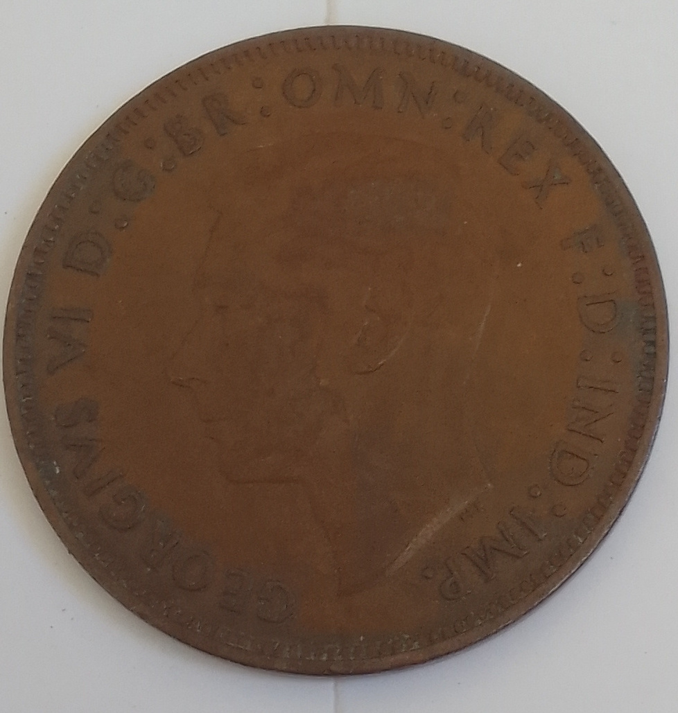  1948 Penny UK  CIRCULATED COIN ..KING GEORGE 5TH   