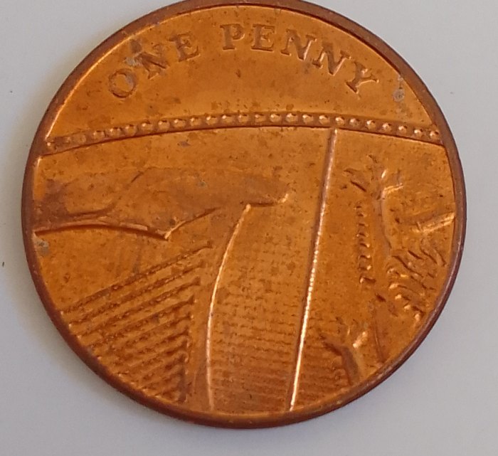  2012 Penny UK EF CIRCULATED COIN ..ELIZABETH   