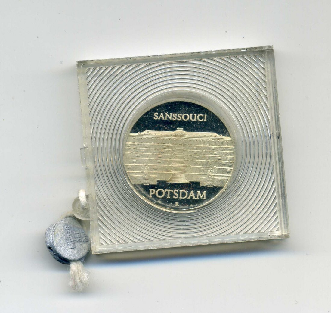  5 Mark 1986 Sanssouci PP Original Schachtel verplombt   