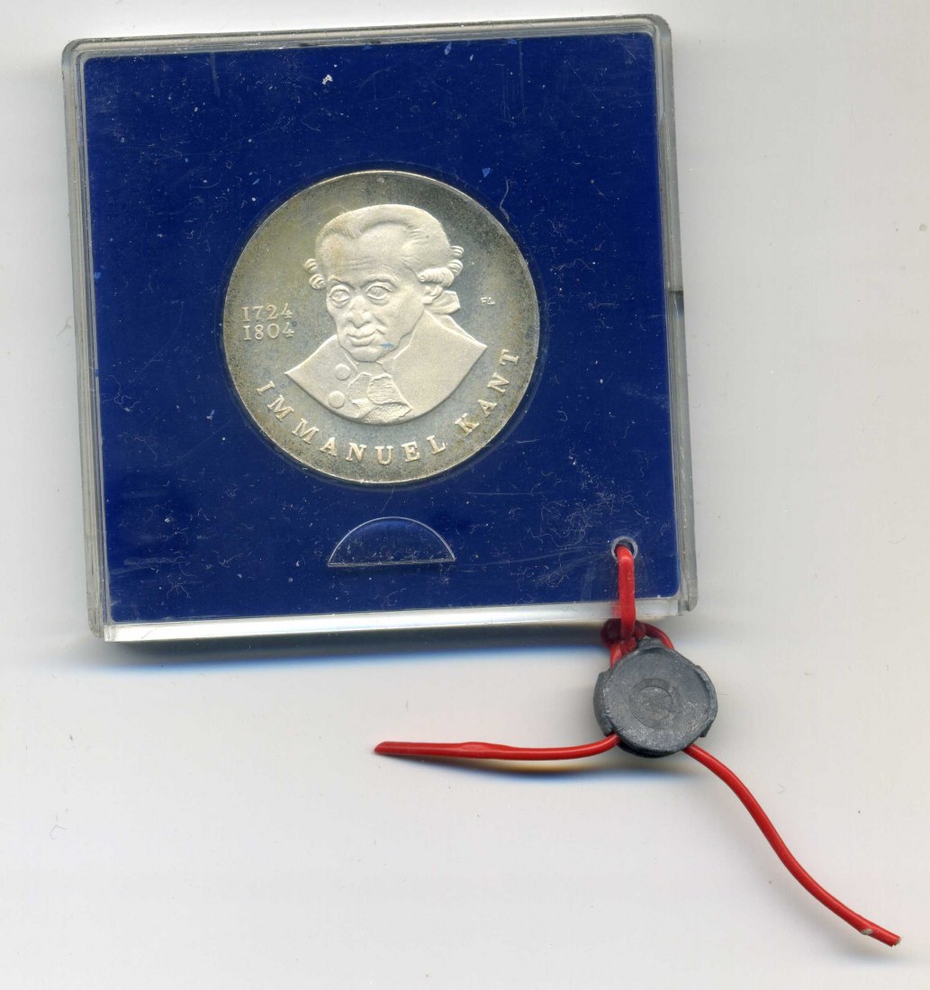  20 Mark 1974 Kant PP Original Schachtel mit Plombe   