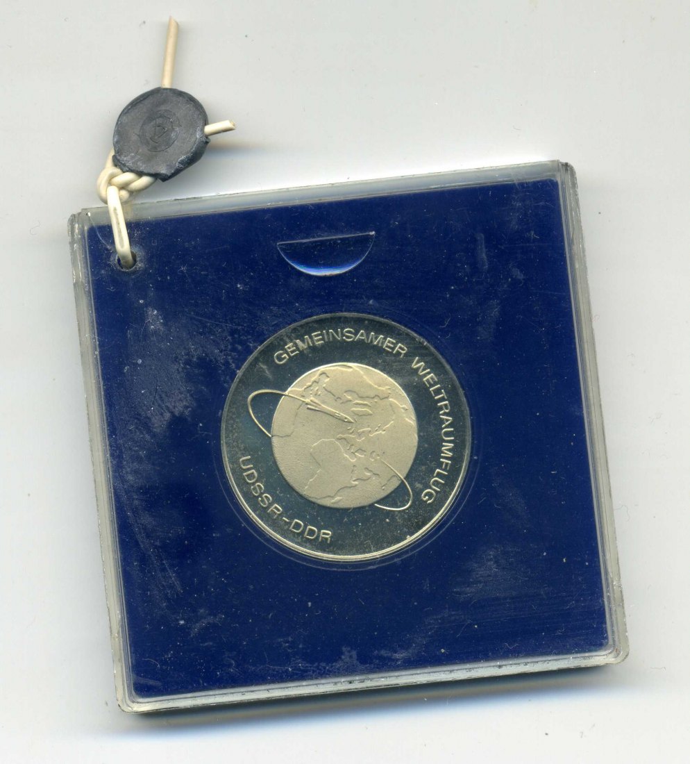  10 Mark 1978 Weltraumflug PP in Original Schachtel mit Plombe   
