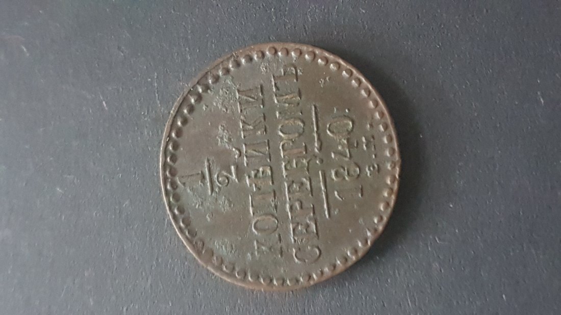  Russland 1/2 Kopeken 1840 EM vzgl Patina   